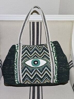 America & Beyond Evergreen Whimsical Wonder Forest Tote